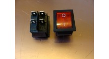Red Light Black On/Off Rocker Switch 250V 15Amps